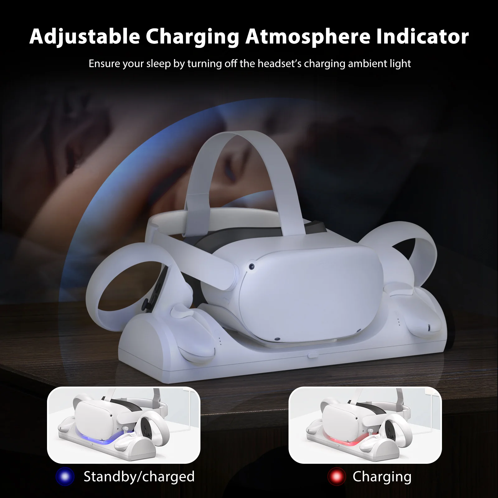 VR Charging Station for Oculus Quest 2/Meta Quest 2 - Image 4