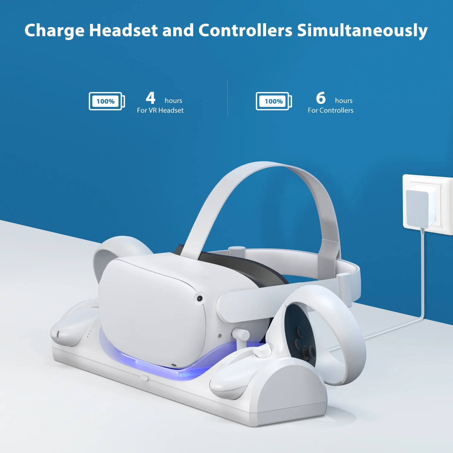 VR Charging Station for Oculus Quest 2/Meta Quest 2 - Image 5
